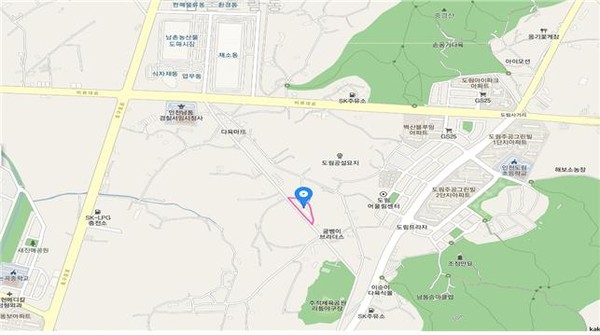 인천시가 인천시 최초로 설립되는 인천시립요양원이 오는 9월 준공한다고 24일 밝혔다. 사진은 인천시립요양원 위치도. (사진제공=인천시청)